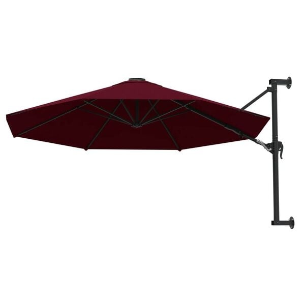 Vidaxl Wandsonnenschirm 300 cm Bordeauxrot - 34% Rabatt