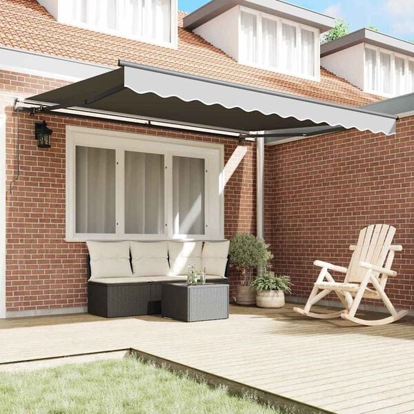 Vidaxl Manuelle Markise Anthrazit 3,5 x 2,5 m - 35% Rabatt