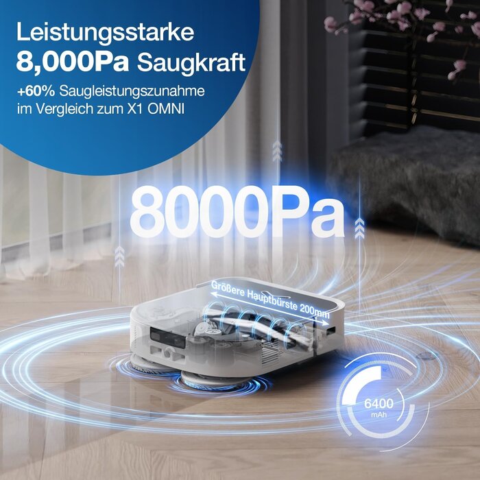 Saug- und Wischroboter in Weiß - 35% Rabatt