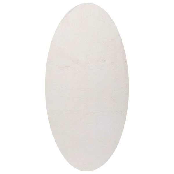 Vidaxl Ovaler Teppich in Creme 80x150cm - Polyester - 32% Rabatt