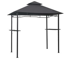 Vidaxl Grillpavillon aus Stahl 240x150cm - Anthrazit - 60% Rabatt