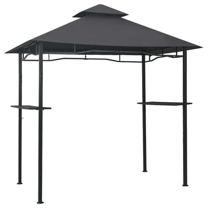 Vidaxl Grillpavillon 240x150x255 cm Stahl Anthrazit - 46% Rabatt