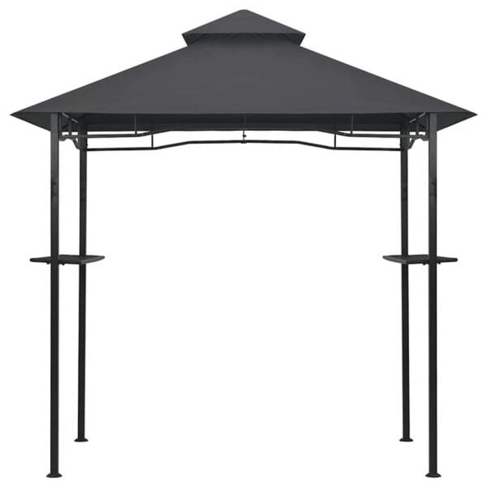 Vidaxl Grillpavillon 240x150x255 cm Stahl Anthrazit - 46% Rabatt