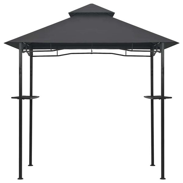 Vidaxl Grillpavillon 240x150x255 cm Stahl Anthrazit - 46% Rabatt