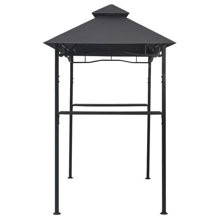 Vidaxl Grillpavillon 240x150x255 cm Stahl Anthrazit - 46% Rabatt