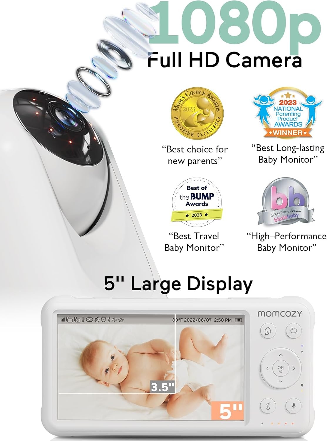 Zusatzkamera für Babyfon 1080p Full HD - 40% Rabatt
