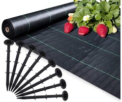 Viking Choice Unkrautvlies 1,1 x 50 m inkl. 50 Erdanker - 19% Rabatt