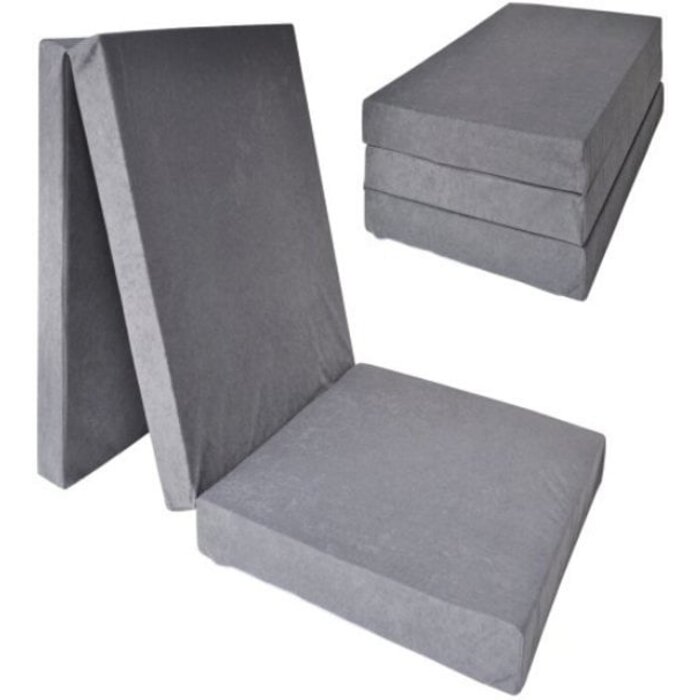 Viking Choice Faltbare Gästematratze 195x70x15cm Grau - 30% Rabatt