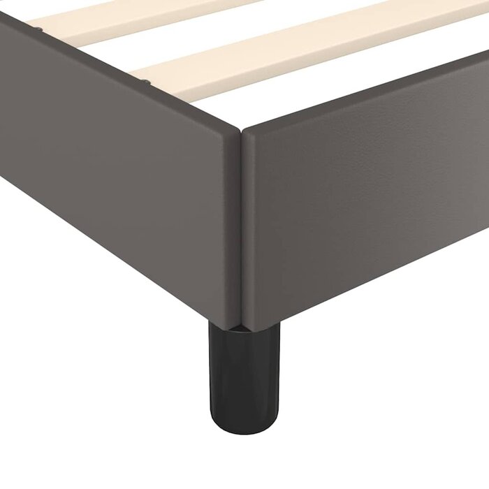 Vidaxl Design Bettgestell 180x200 cm Grau Kunstleder - 34% Rabatt