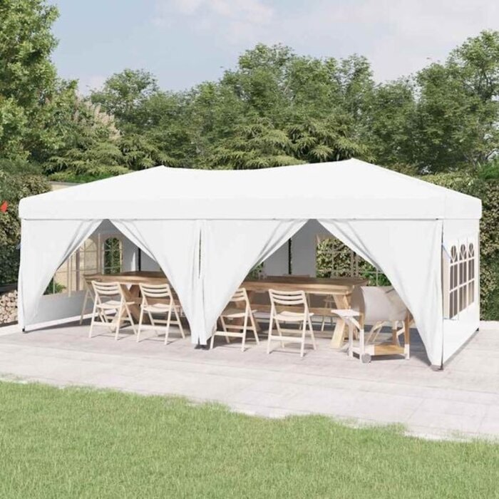 Vidaxl Faltbares Partyzelt 3x6 m in Weiß - 38% Rabatt