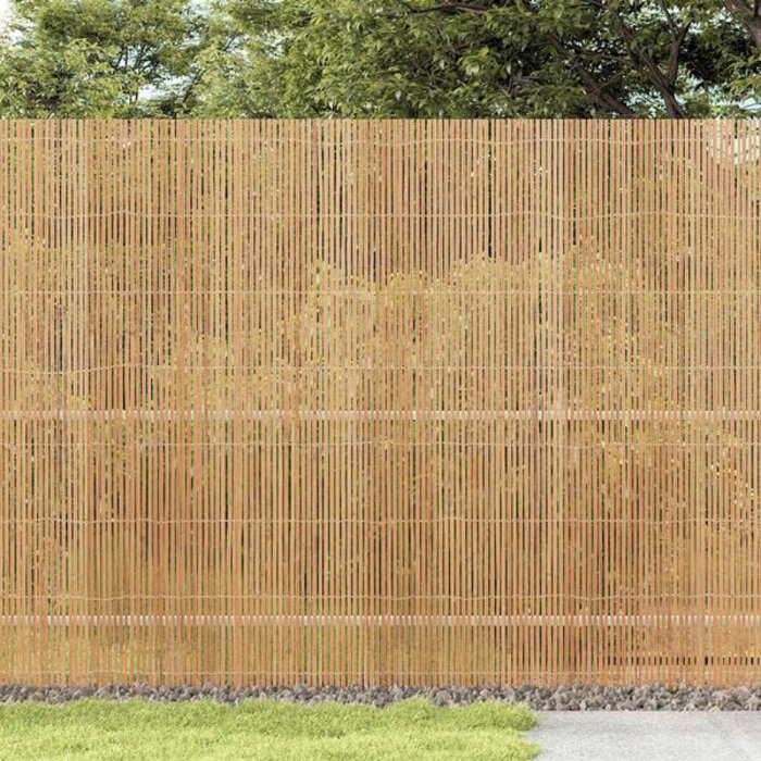 Vidaxl Bambuszaun Natur 400 x 180 cm - Sichtschutzmatte mit 35% Rabatt