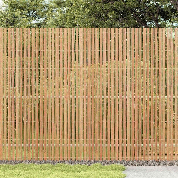 Vidaxl Bambuszaun Natur 400 x 180 cm - Sichtschutzmatte mit 35% Rabatt