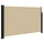 Ausziehbare Seitenmarkise 120x600 cm Beige - 34% Rabatt