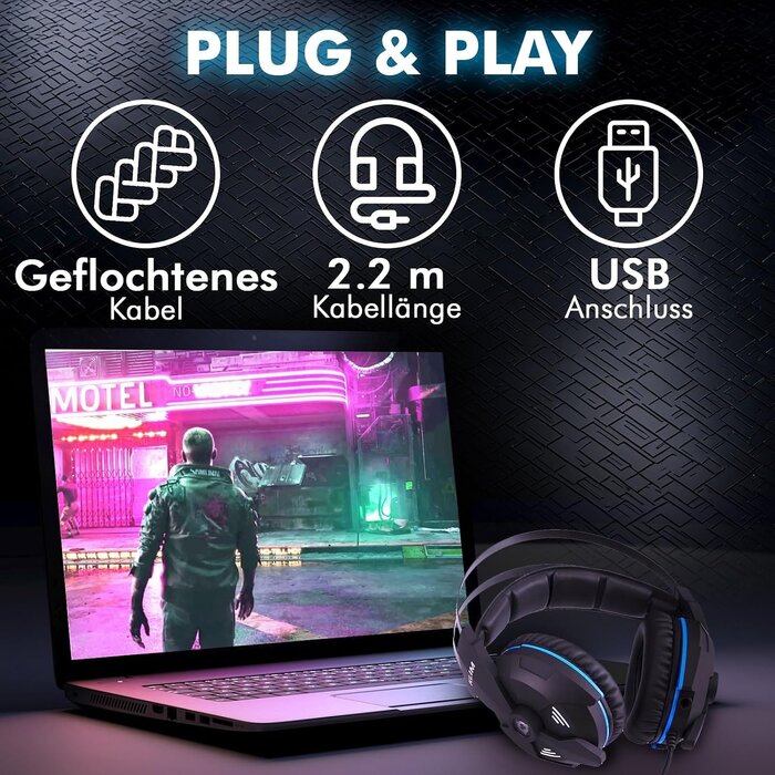 Gaming-Headset 7.1 Surround Sound PC & PS5 - 31% Rabatt
