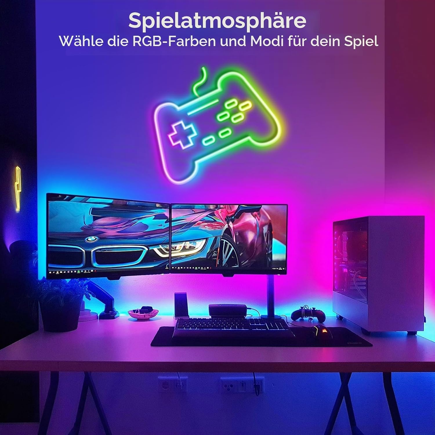 LED Neon Lichtschlauch 15m RGB Bluetooth App-Steuerung - 32% Rabatt