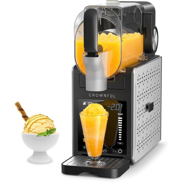 Slush-Eismaschine 1,9L, 6 Programme - Silber - 35% Rabatt