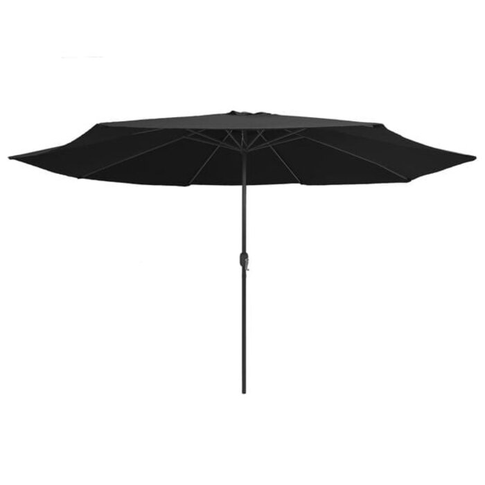 Großer Sonnenschirm 390 cm Schwarz - 34% Rabatt