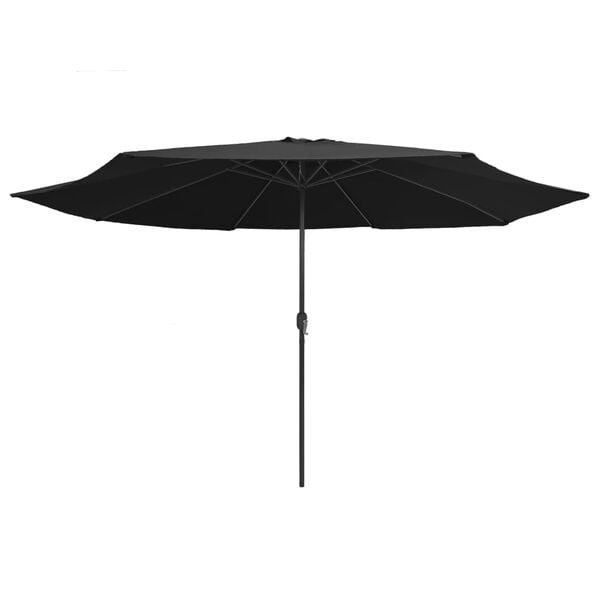 Großer Sonnenschirm 390 cm Schwarz - 34% Rabatt