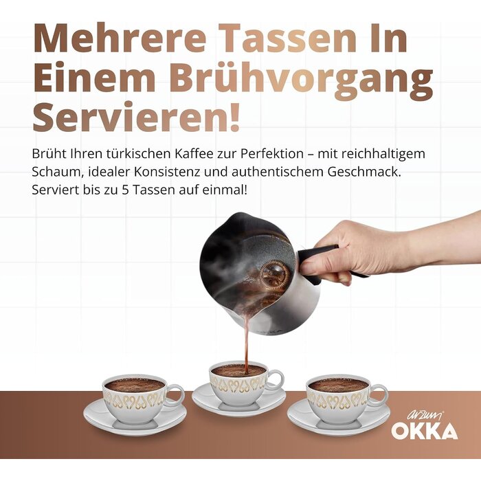 Türkische Kaffeemaschine 700W Edelstahl - 34% Rabatt auf unser Auspack-Exemplar
