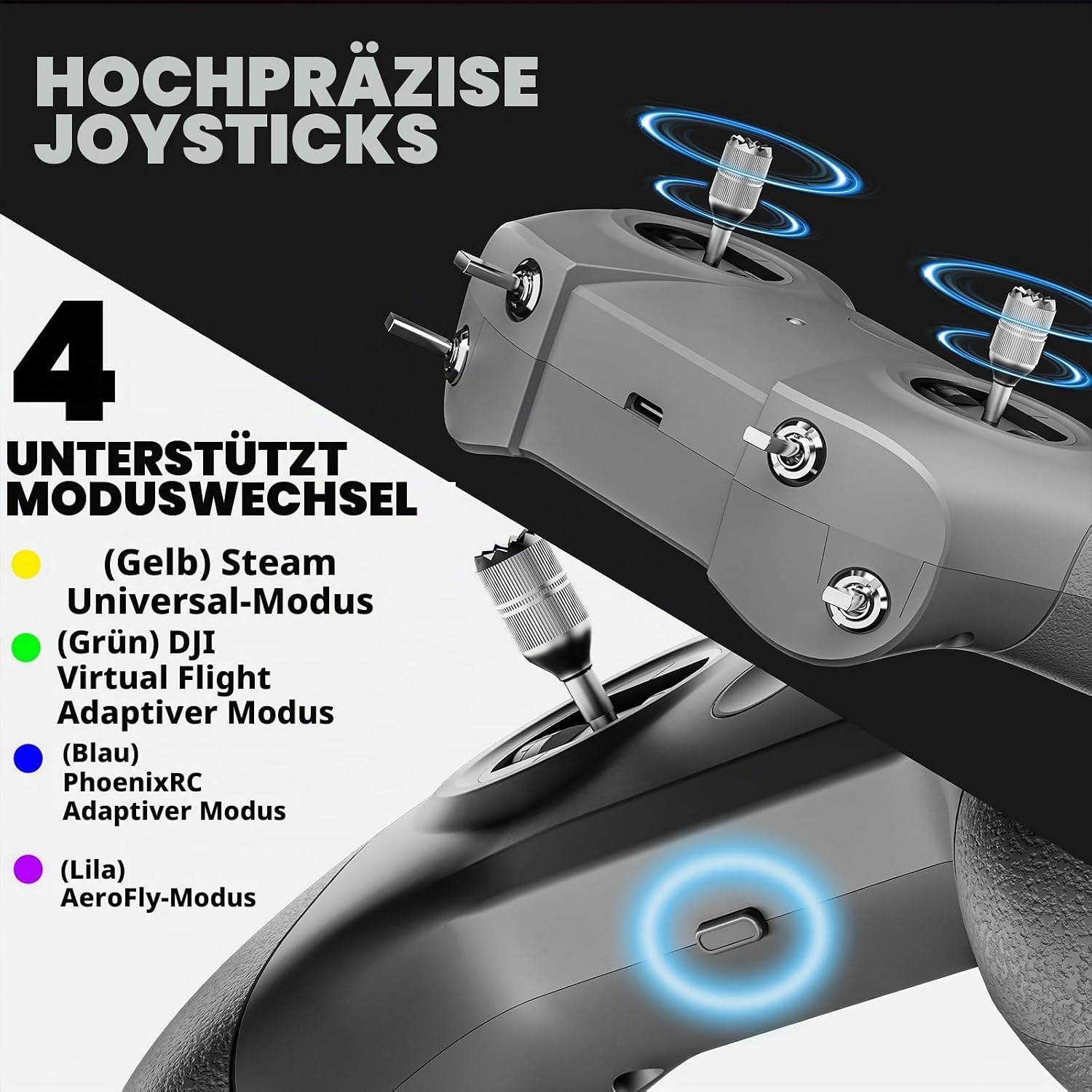 RC Flugsimulator Fernsteuerung S8 Pro, 8 Kanäle - 31% Rabatt