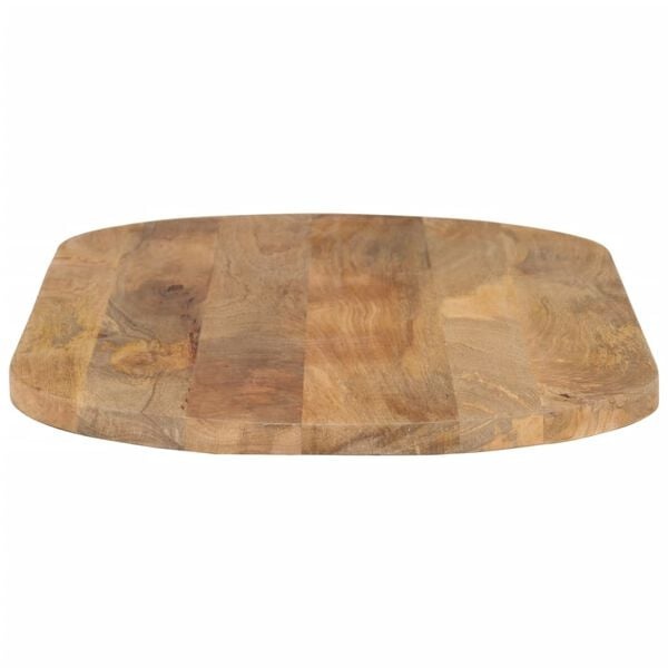 Ovale Tischplatte aus massivem Mangoholz 110x50cm - 34% Rabatt