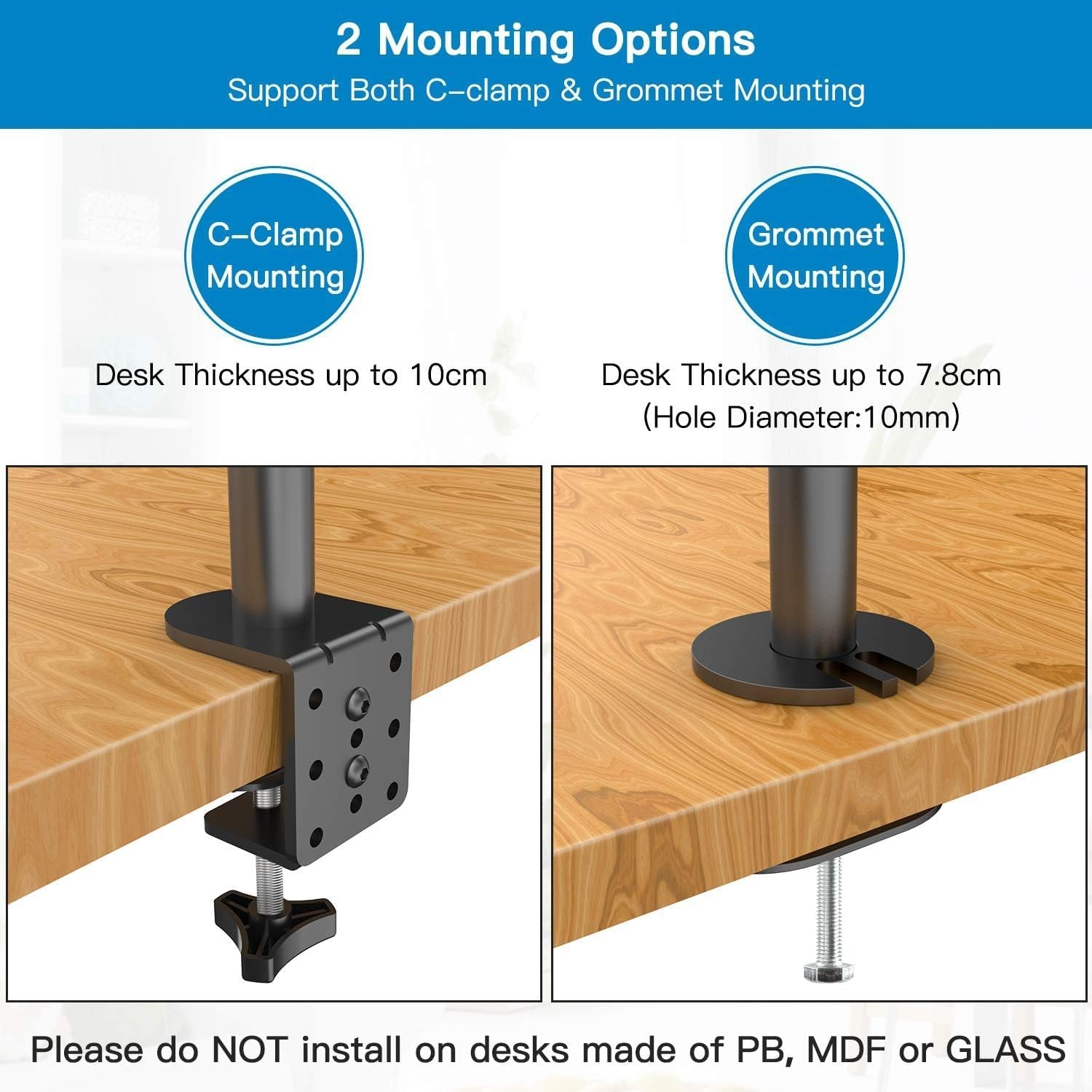 Dreifach-Monitorhalterung für 3x 13-24 Zoll - 27% Rabatt