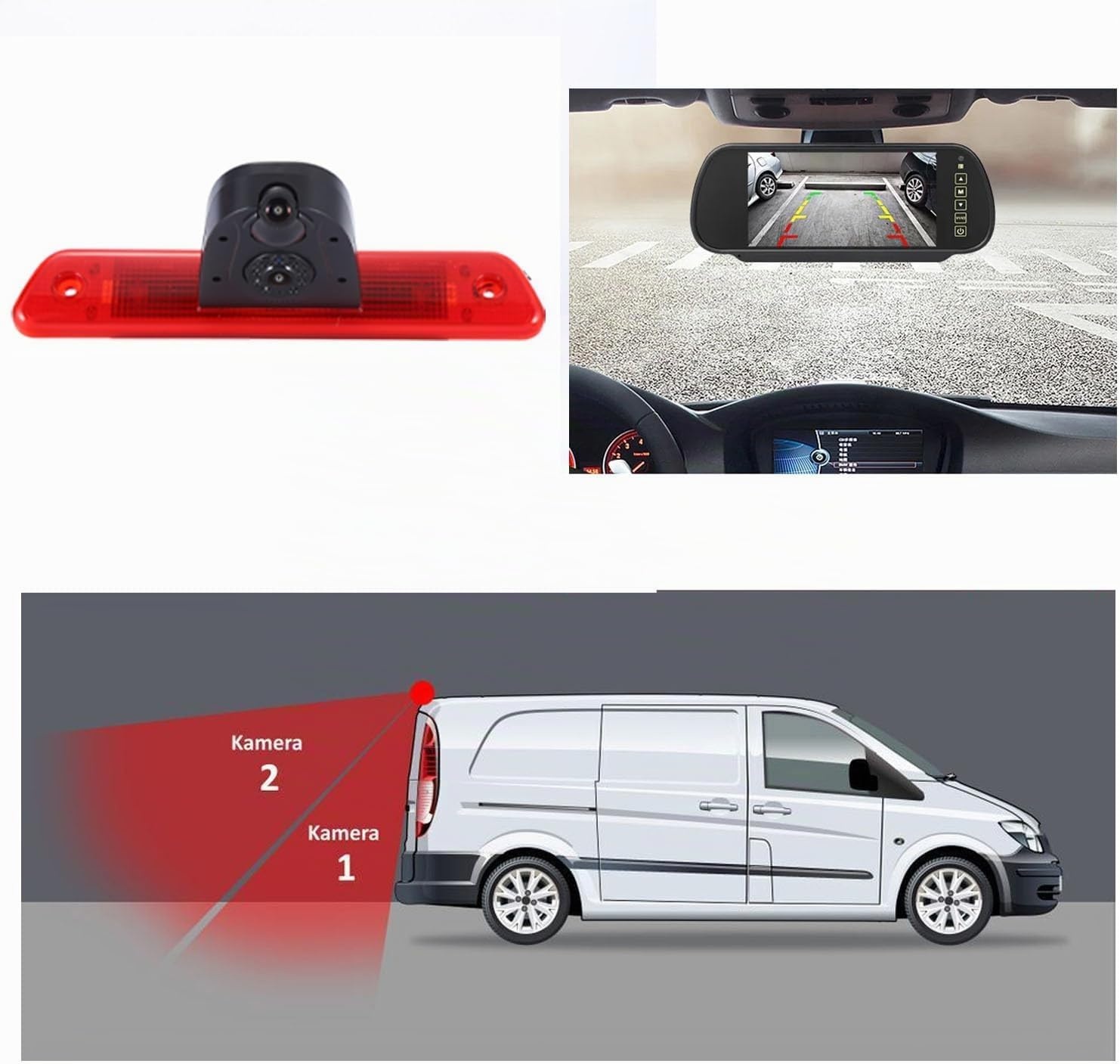 Doppel-Rückfahrkamera für Transporter - 34% Rabatt auf Ausgepacktes Modell