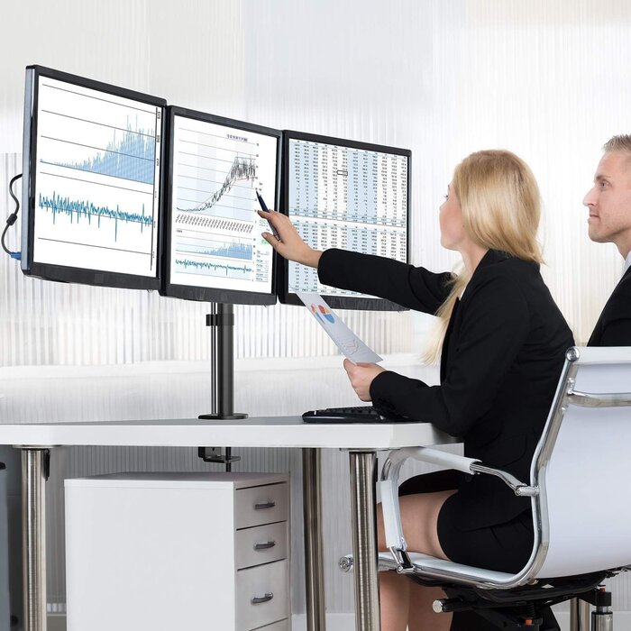 Dreifach-Monitorarm für 3 Monitore 13-24 Zoll - 27% Rabatt
