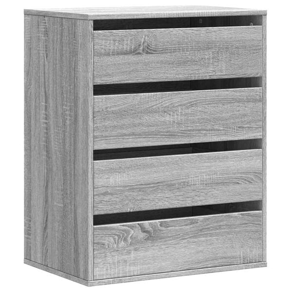 Schubladenkommode Grau-Sonoma-Eiche 60x41x76 cm - 34% Rabatt