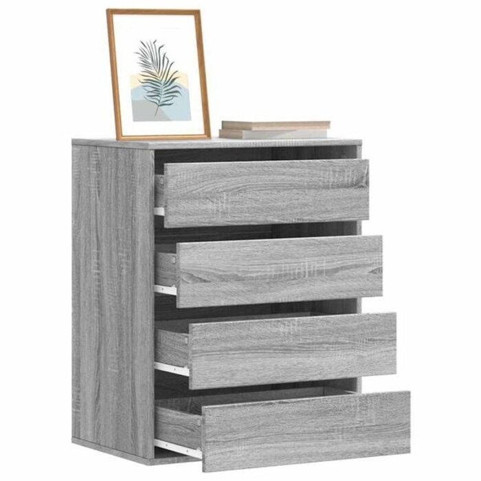 Schubladenkommode Grau-Sonoma-Eiche 60x41x76 cm - 34% Rabatt