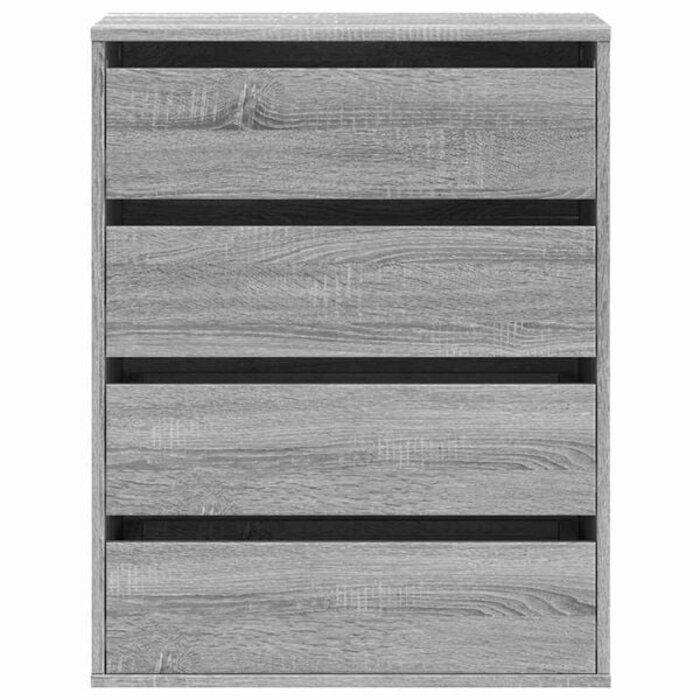 Schubladenkommode Grau-Sonoma-Eiche 60x41x76 cm - 34% Rabatt