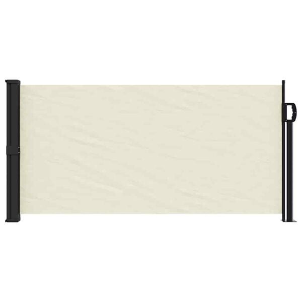 Ausziehbare Seitenmarkise 100x500 cm, Cremefarben - 34% Rabatt