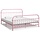 Metall-Bettgestell 180x200 cm Rosa - 35% Rabatt - Ausgepackt