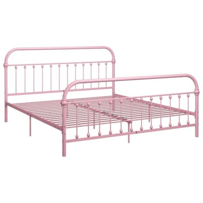 Metall-Bettgestell 180x200 cm Rosa - 35% Rabatt - Ausgepackt