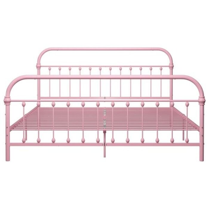 Metall-Bettgestell 180x200 cm Rosa - 35% Rabatt - Ausgepackt