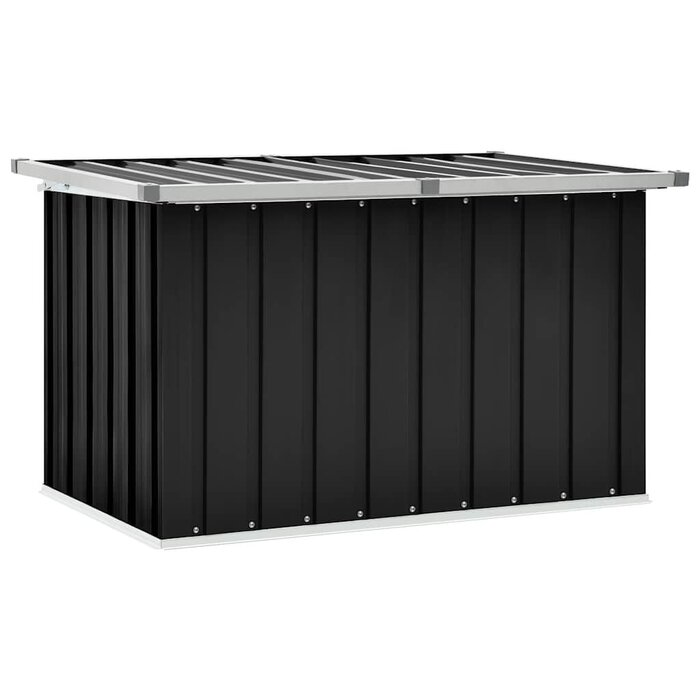 Gartenbox 109x67x65 cm aus Stahl in Anthrazit - 34% Rabatt