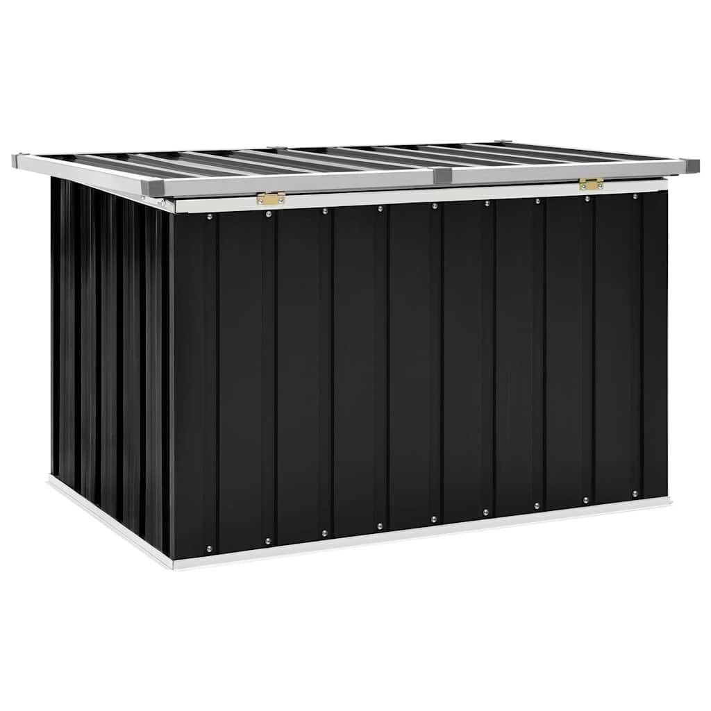 Gartenbox 109x67x65 cm aus Stahl in Anthrazit - 34% Rabatt