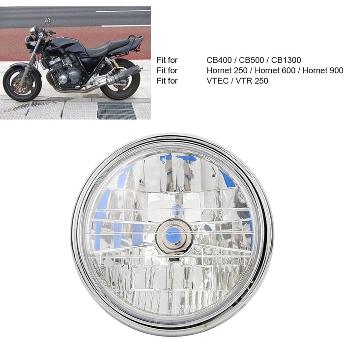 7 Zoll Retro-Motorradscheinwerfer - 32% Rabatt - Klar-Glas