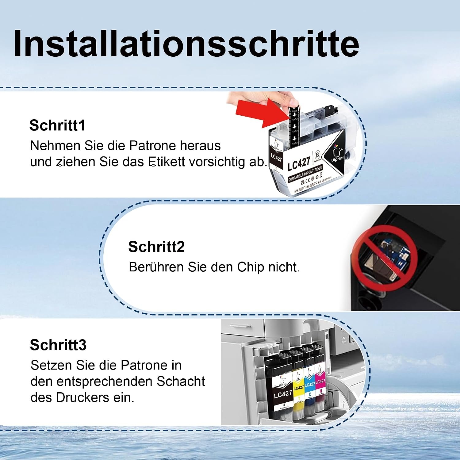 Tintenpatronen Set für Brother LC427 - 33% Rabatt - 4er Pack