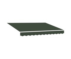 Vidaxl Ersatz-Markisentuch 4,5x3,5 m Dunkelgrün - 46% Rabatt