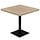 Bistrotisch 80x80cm Eichenoptik MDF Stahl - 35% Rabatt