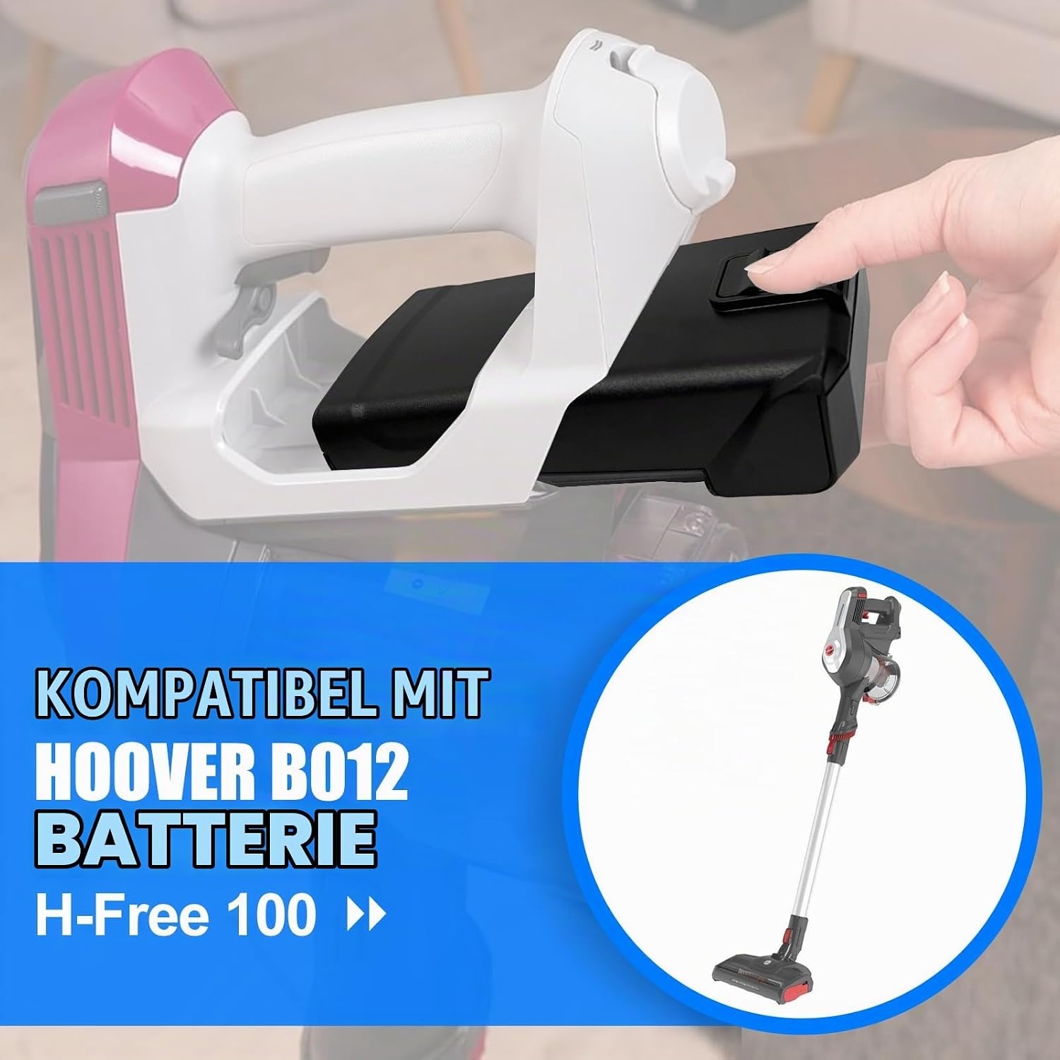 Ersatzakku für Staubsauger - 21,6V 3,0Ah - 33% Rabatt