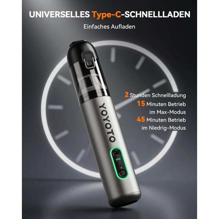 4-in-1 Akku-Handstaubsauger: 22 kPa Saugkraft & 33% Rabatt