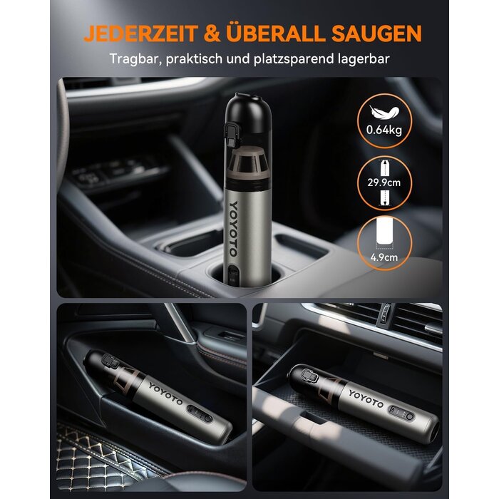 4-in-1 Akku-Handstaubsauger: 22 kPa Saugkraft & 33% Rabatt