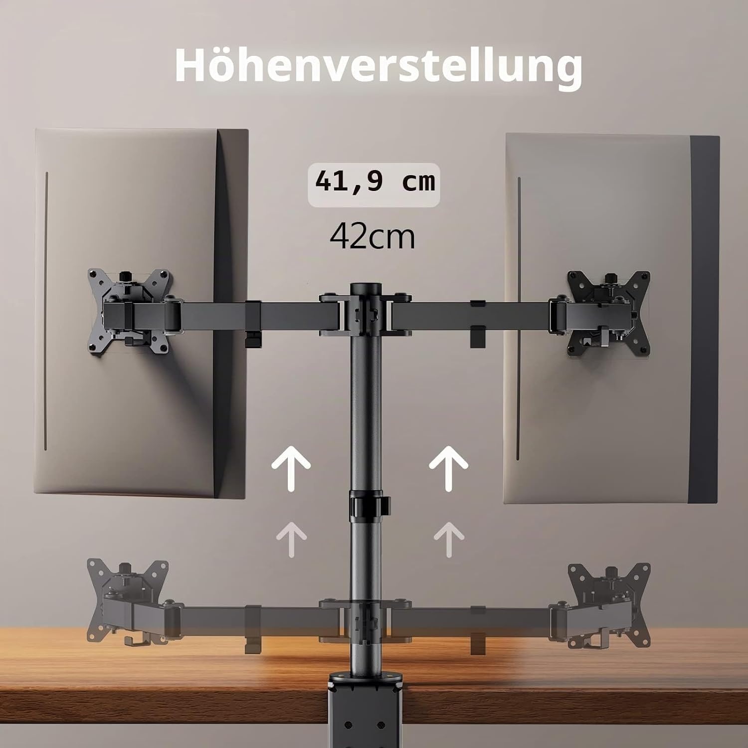 Monitorhalterung für 2 Bildschirme 13-32 Zoll - 32% Rabatt
