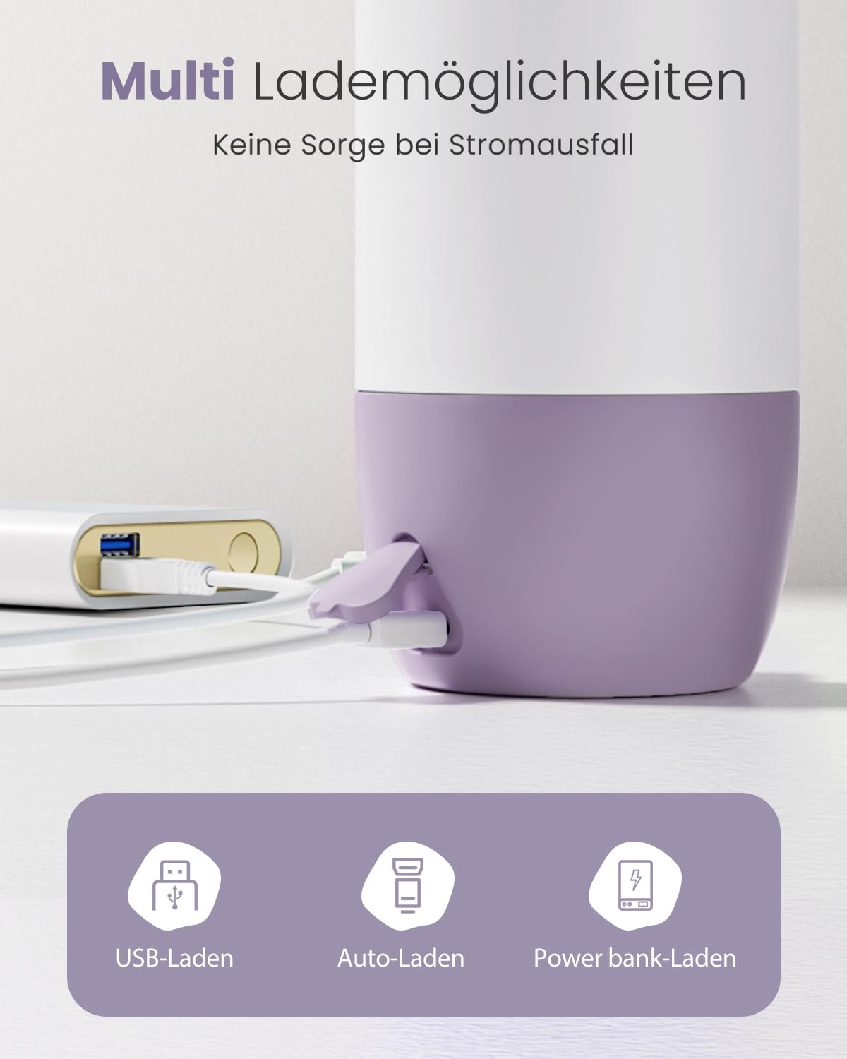Tragbarer Flaschenwärmer, 10.000 mAh, 600 ml - Altrosa - 32% Rabatt