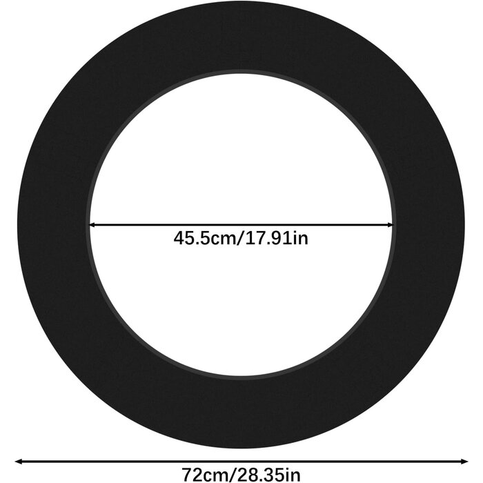 Dartboard-Surround Wandschutz für 45 cm Scheiben, 5-tlg., 31% Rabatt