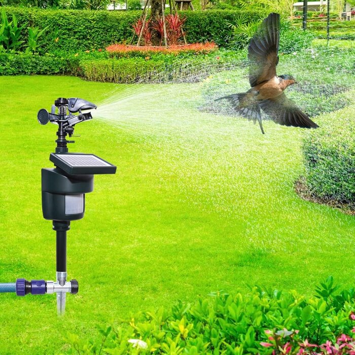 Solar-Wassersprinkler Tiervertreiber Dunkelgrün - 33% Rabatt