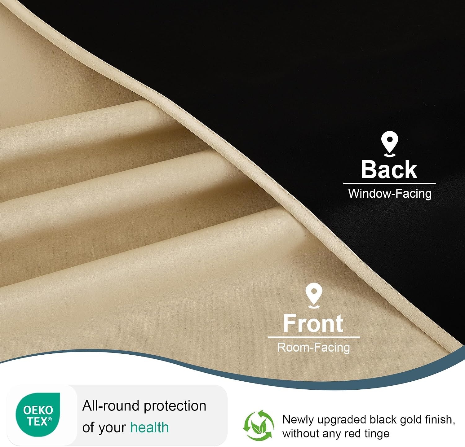 Verdunkelungsvorhang 140x220 cm 2er-Set Biscotti Beige - 28% Rabatt