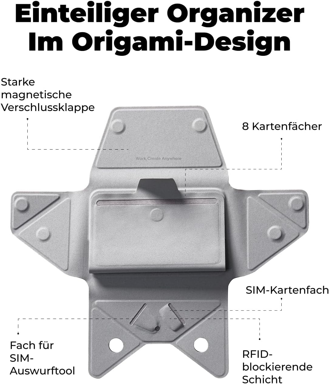 MagSafe Kartenhalter für 8 Karten, Taupe - 32% Rabatt